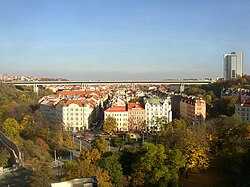 Nusle and Nusle Bridge Prague CZ 747